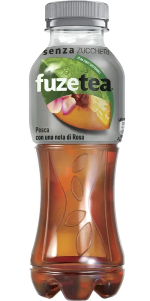 Tè Fuze zero zuccheri alla Pesca con una nota di Rosa pet 40cl x 12