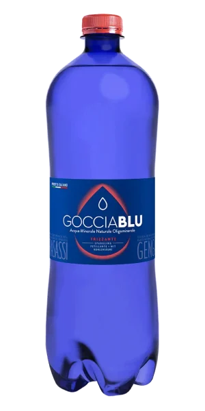 Acqua Goccia Blu frizzante in plastica 1L x 12