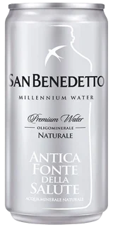Acqua San Benedetto naturale in lattina 33cl x 24