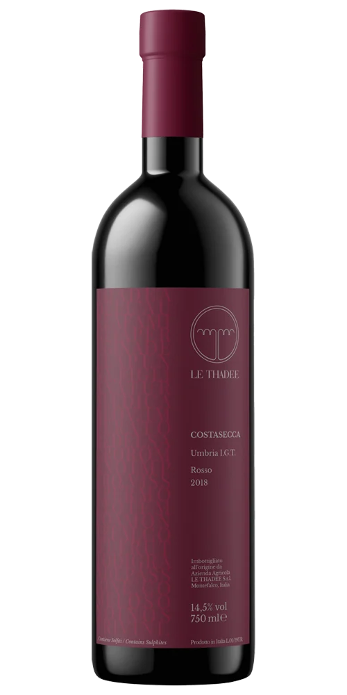 Umbria Igt Rosso "Costasecca" 2019 75cl Le Thadee