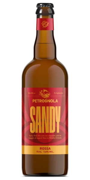 Birra Petrognola Sandy Rossa al Farro doppio malto 75cl